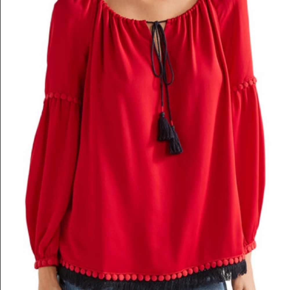Tory Burch red tunic perfect for Any day !!!